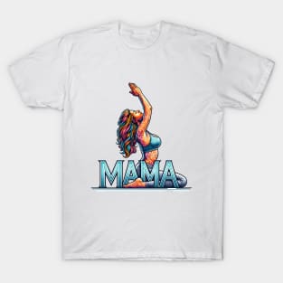 Yoga Mama,Mothers Day, Yoga Mom Birthday T-Shirt